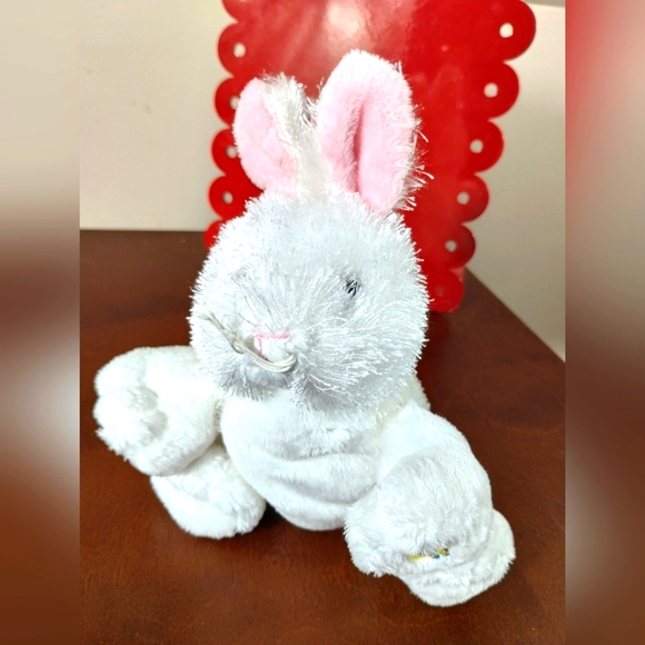 ✓Ganz Webkinz #HM078 WHITE BUNNY RABBIT Plush Stuffed Animal Toy (no code) - Picture 2 of 12